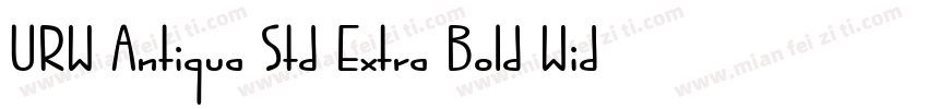 URW Antiqua Std Extra Bold Wide字体转换
